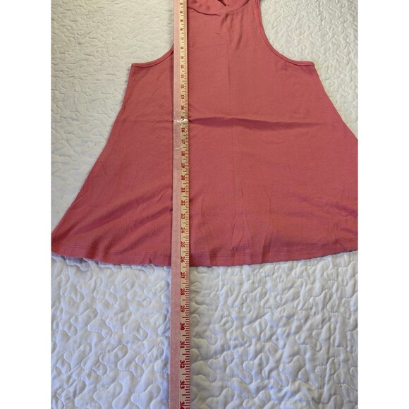 Wishlist Pink Ribbed Knit Mock Neck Tank Top size small - Picture 2 of 5